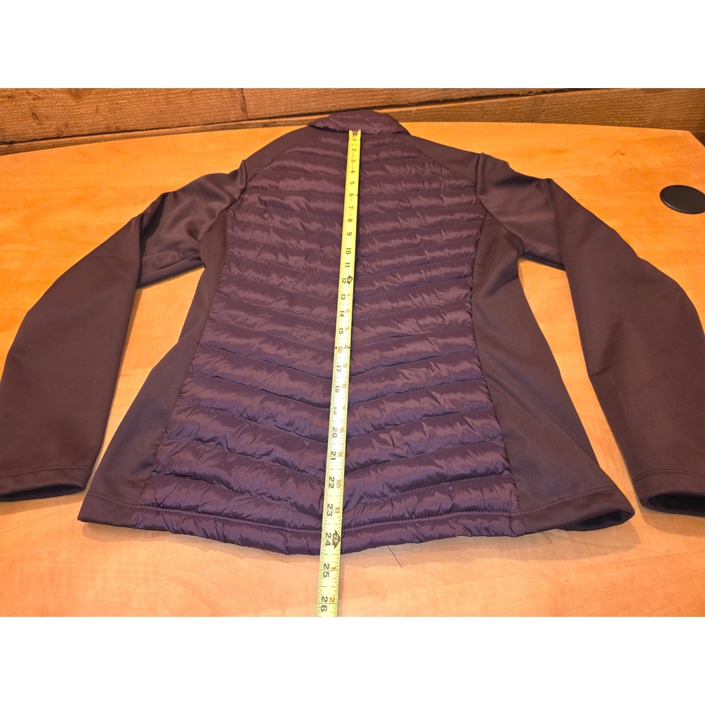 32 Degrees Heat Womens Mixed Media Quilted Puffer Jacket Plum Purple Small - Picture 6 of 7